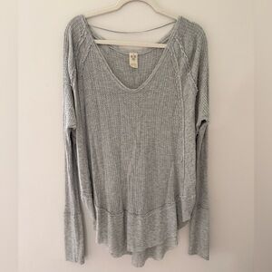 We The Free Heather Gray Long Sleeve Tee